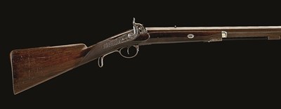 Lot 432 - A 54 BORE PERCUSSION SPORTING RIFLE FOR BELTED BALL BY ANCELL