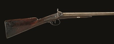 Lot 437 - A 14 BORE PERCUSSION SPORTING GUN BY LOWE