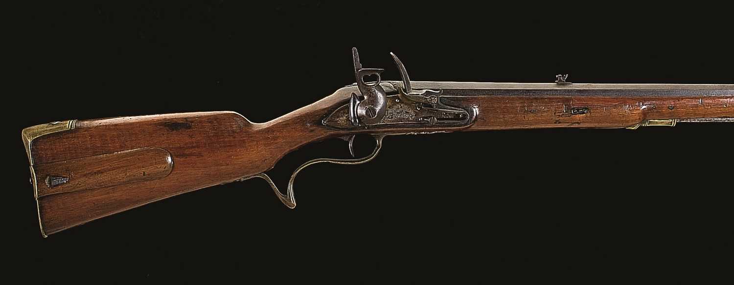 Lot 444 - A .650 CALIBRE DUTCH FLINTLOCK JAEGER RIFLE
