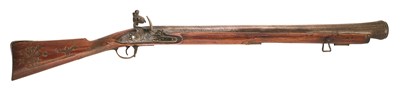 Lot 445 - A DUTCH COLONIAL FLINTLOCK BLUNDERBUSS