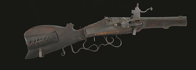 Lot 452 - A GERMAN WHEEL-LOCK SPORTING RIFLE