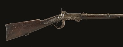 Lot 455 - A .54 CALIBRE U. S. FIFTH MODEL BURNSIDE RIFLED CARBINE