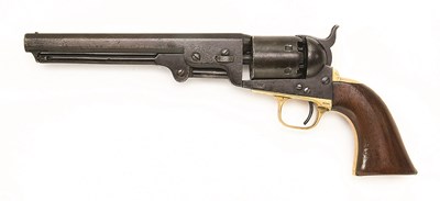 Lot 473 - A CASED .36 CALIBRE COLT MODEL 1851 NEW YORK NAVY REVOLVER