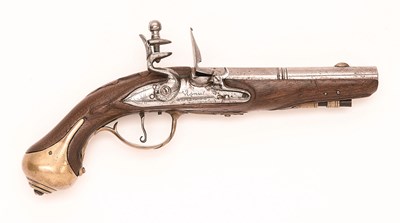 Lot 503 - A 28 BORE FRENCH FLINTLOCK PISTOL BY VIGNIAT Ã€ ST ETIENNE