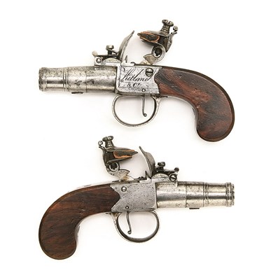 Lot 522 - A PAIR OF 50 BORE POCKET PISTOLS BY KETLAND & CO