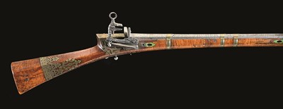 Lot 532 - **A 25 BORE MIQUELET-LOCK TURKISH MUSKET