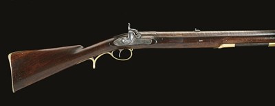 Lot 558 - **A RARE 16 BORE PERCUSSION CHILLINGHAM MUSKET RIFLE BY PURDEY