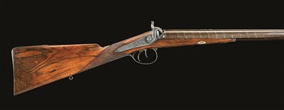 Lot 561 - **A 14 BORE PERCUSSION DOUBLE RIFLE BY JAMES MACGREGOR