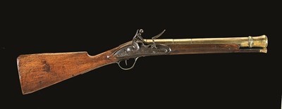 Lot 571 - **A FLINTLOCK BLUNDERBUSS BY W. STAPLES