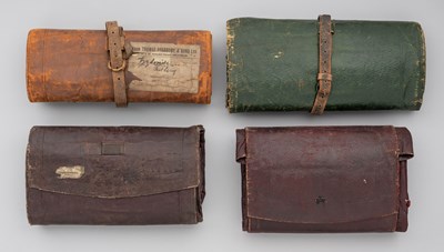 Lot 745 - FOUR SALEMAN’S KNIFE ROLLS, LATE 19TH CENTURY