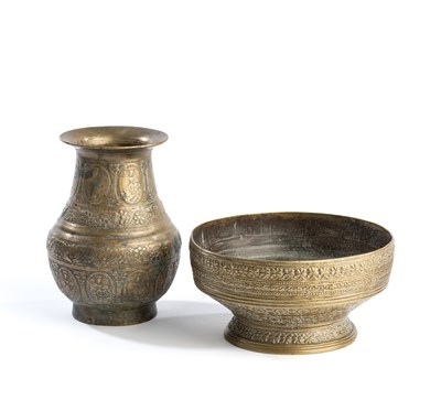 Lot 176 - TWO BRASS VESSELS, 19TH/20TH CENTURY