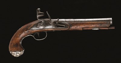 Lot 589 - **A 20 BORE FLINTLOCK PISTOL BY I. SMITH