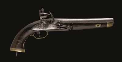 Lot 592 - **A .700 CALIBRE FLINTLOCK SERVICE PISTOL FOR THE TURKISH MARKET