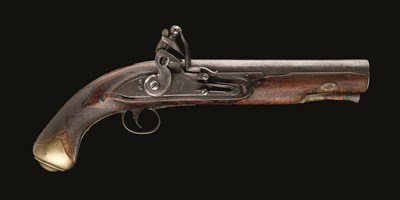 Lot 599 - **A .750 CALIBRE FLINTLOCK TROOPER'S PISTOL