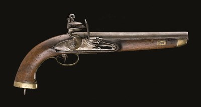 Lot 602 - **A .700 CALIBRE FLINTLOCK SERVICE PISTOL