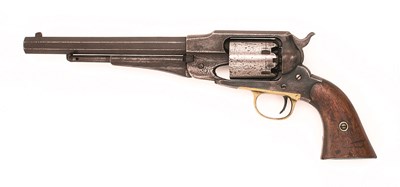 Lot 607 - **A .44 CALIBRE REMINGTON NEW MODEL ARMY SIX-SHOT PERCUSSION REVOLVER