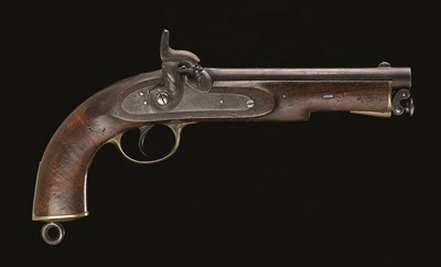 Lot 616 - **A .577 CALIBRE VICTORIAN 1855 PATTERN PERCUSSION RIFLED SERVICE PISTOL