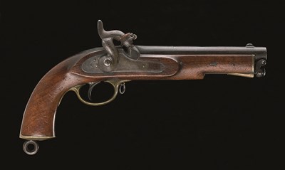 Lot 617 - **A .577 CALIBRE VICTORIAN 1855 PATTERN PERCUSSION RIFLED SERVICE PISTOL