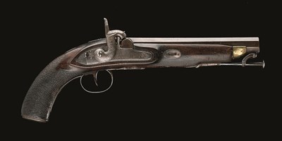 Lot 639 - **A 20 BORE PERCUSSION OFFICER'S PISTOL BY W. SMITH