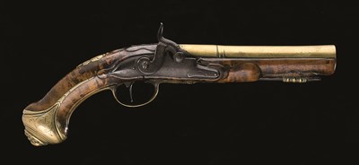 Lot 641 - **A PERCUSSION BLUNDERBUSS PISTOL BY ROWLAND