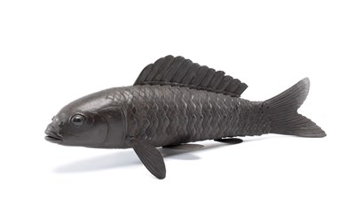 Lot 25 - A JAPANESE MODEL CARP (JIZAI)