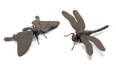 Lot 30 - **TWO JAPANESE ARTICULATED FIGURINES (JIZAI)
