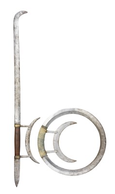 Lot 42 - **TWO CHINESE PARRYING WEAPONS