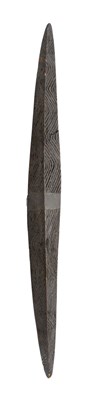 Lot 54 - A SOUTH EAST AUSTRALIAN HARDWOOD PARRYING SHIELD (TAMARANG)
