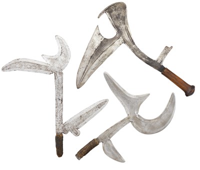 Lot 60 - **THREE CENTRAL AFRICAN THROWING KNIVES