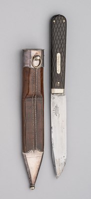 Lot 782 - A HUNTING KNIFE, UNDERWOOD, 56 HAYMARKET, LONDON, LATE 19TH CENTURY