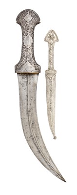 Lot 75 - **TWO OTTOMAN DAGGERS (JAMBIYA) AND TWO SCABBARDS