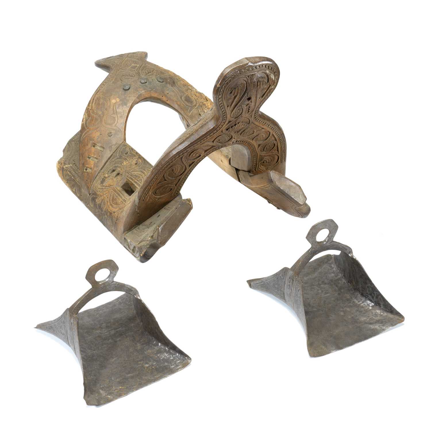 Lot 80 - A PAIR OF OTTOMAN STIRRUPS
