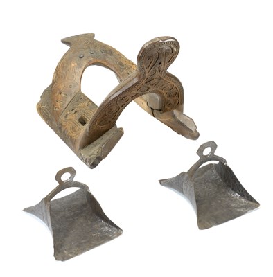 Lot 80 - A PAIR OF OTTOMAN STIRRUPS