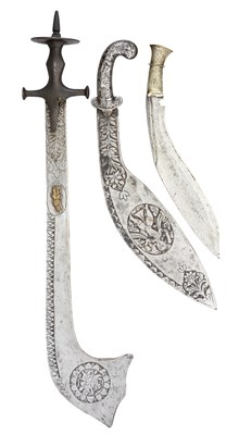 Lot 97 - **A NEPALESE SHORTSWORD (KORA)