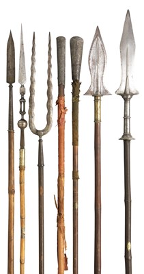 Lot 104 - **SEVEN INDIAN AND OTHER SPEARS