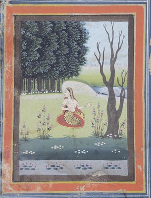 Lot 183 - TWO INDIAN PAINTINGS, RAJASTHAN, INDIA, 19TH CENTURY