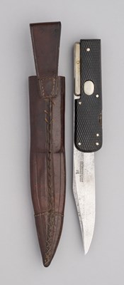 Lot 693 - A MILITARY FOLDING LOCK KNIFE, CHRIS JOHNSON & CO, SHEFFIELD, CIRCA 1880-90