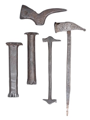 Lot 154 - THREE HAMMERS AND TWO PUNCHES