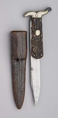 Lot 567 - A FOLDING LOCK KNIFE, J. LAWSON, GLASGOW, LATE 19TH CENTURY