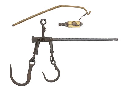Lot 156 - A DECORATED SMALL SAW