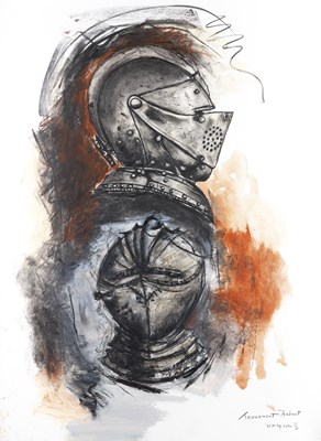 Lot 187 - **HELEN MEYROWITZ (AMERICAN) 'TOURNAMENT HELMET'