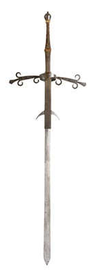 Lot 191 - **A GERMAN TWO HAND PROCESSIONAL SWORD IN 16TH CENTURY STYLE