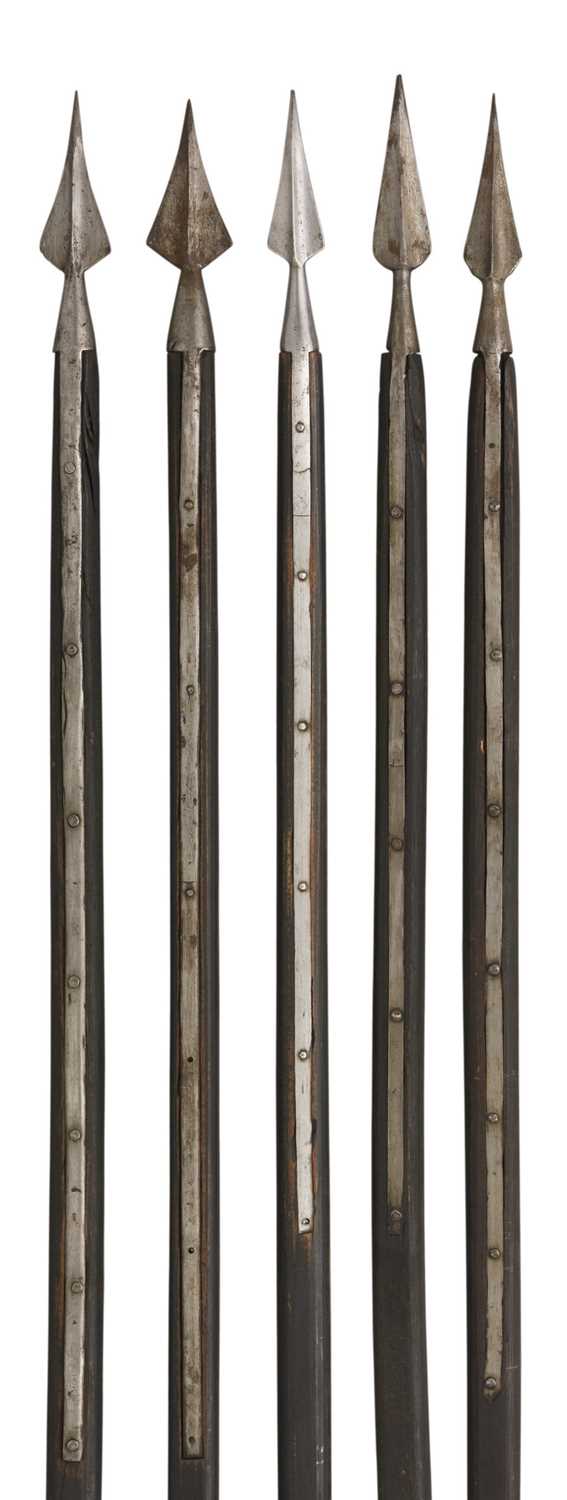 Lot 231 - **FIVE GERMAN INFANTRY PIKES