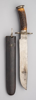 Lot 789 - A RARE RBD HUNTING KNIFE NO. 2, HENRY WILKINSON, PALL MALL, LATE 19TH CENTURY