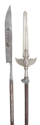 Lot 238 - **A GLAIVE IN THE STYLE OF THOSE CARRIED BY THE GUARD OF MAXIMILLIAN II