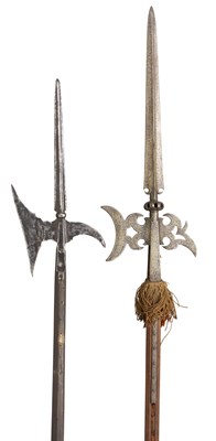 Lot 242 - TWO ITALIAN HALBERDS