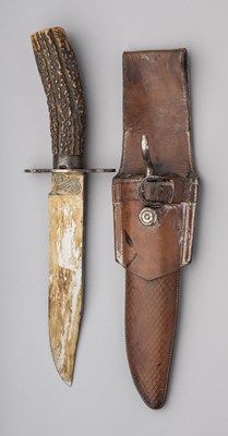 Lot 790 - A RARE RBD HUNTING KNIFE NO. 1, WILKINSON, PALL MALL, LATE 19TH CENTURY