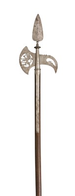 Lot 249 - A SWISS HALBERD OF THE ZURICH TOWN GUARD