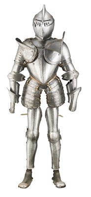 Lot 278 - **A COMPOSITE ETCHED NORTH ITALIAN CAP-A-PIE FIELD ARMOUR
