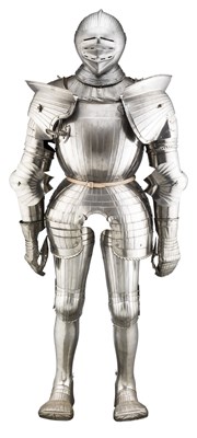 Lot 280 - **A COMPOSITE GERMAN CAP-A-PIE FIELD ARMOUR IN THE SO-CALLED 'MAXIMILIAN' FASHION